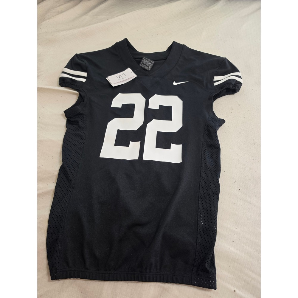 Nike Team Engineered Football Jersey Black White Number 22 Mens Large DJ5770-012